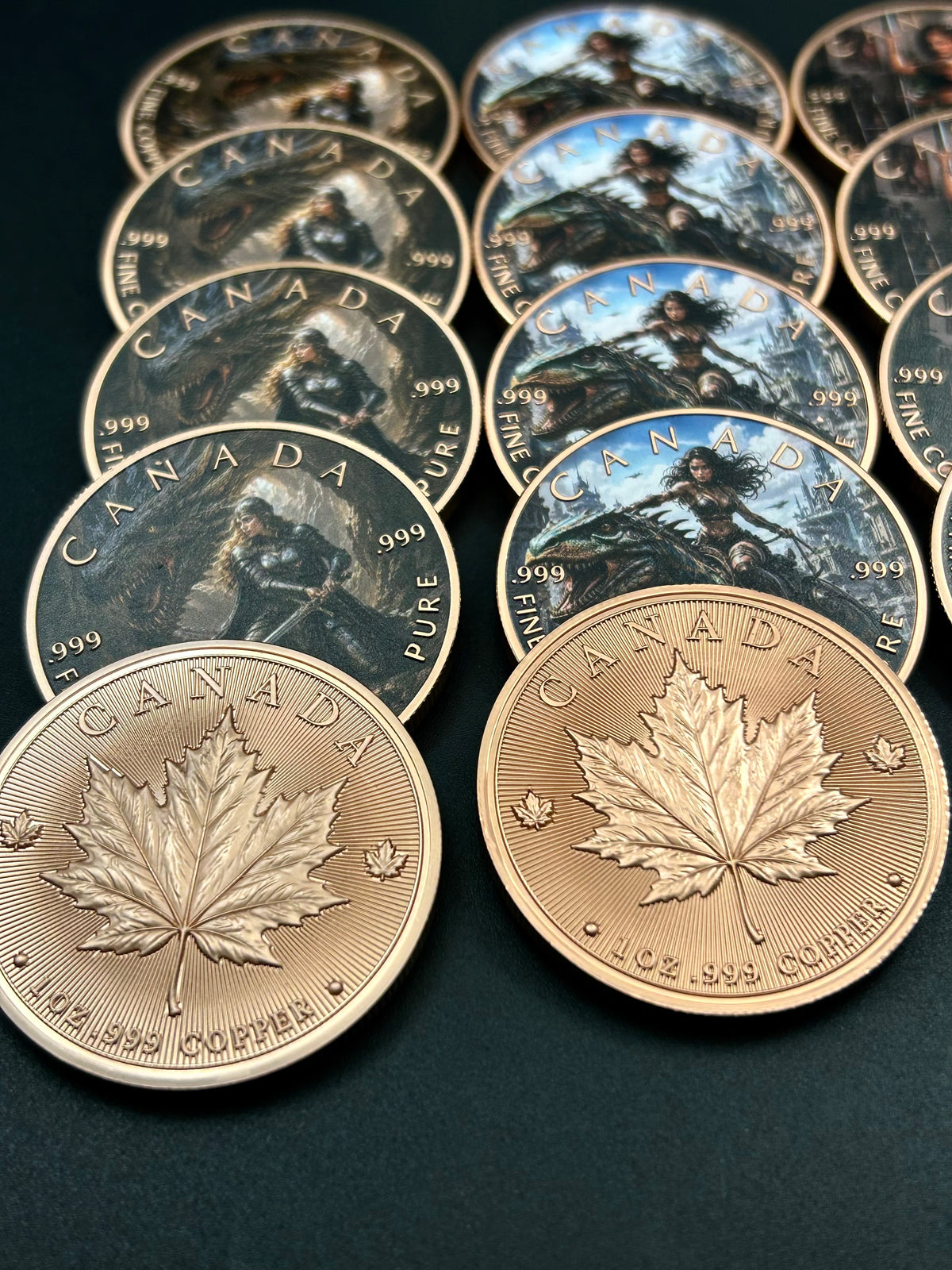 Stacker Pack Roll of 20 Canada Maple Leaf Brave Women Series .999 Copper 1oz. (20 Oz Total) LOT 5004