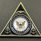 NAS Kingsville Texas "Flying the Future" U.S. Navy Triangle Challenge Coin 2" — Mint Condition