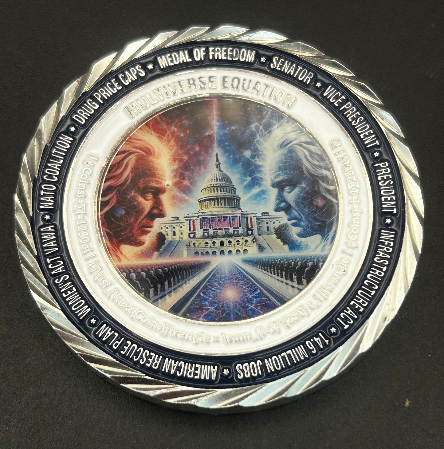 Joseph R. Biden “World’s First Multiverse Inauguration” Challenge Coin — Limited to 250 — WHGS Mint ©2025