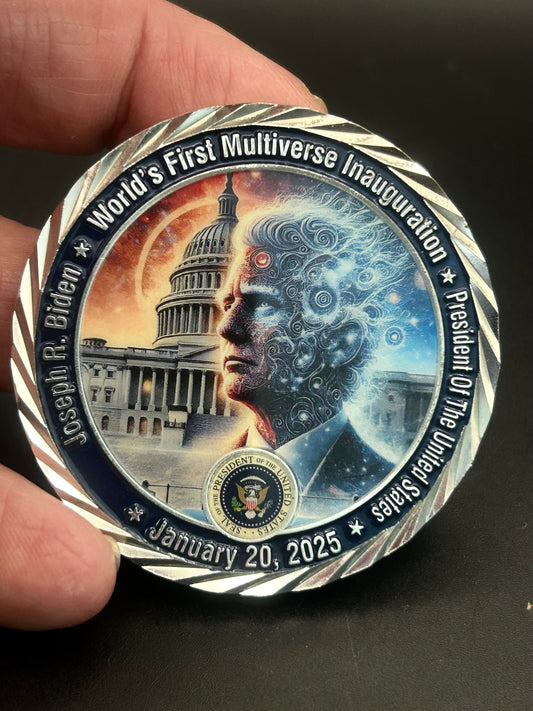 Joseph R. Biden “World’s First Multiverse Inauguration” Challenge Coin — Limited to 250 — WHGS Mint ©2025
