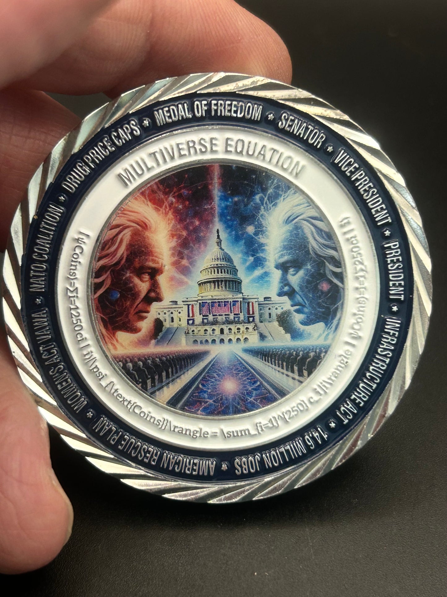 Joseph R. Biden “World’s First Multiverse Inauguration” Challenge Coin — Limited to 250 — WHGS Mint ©2025