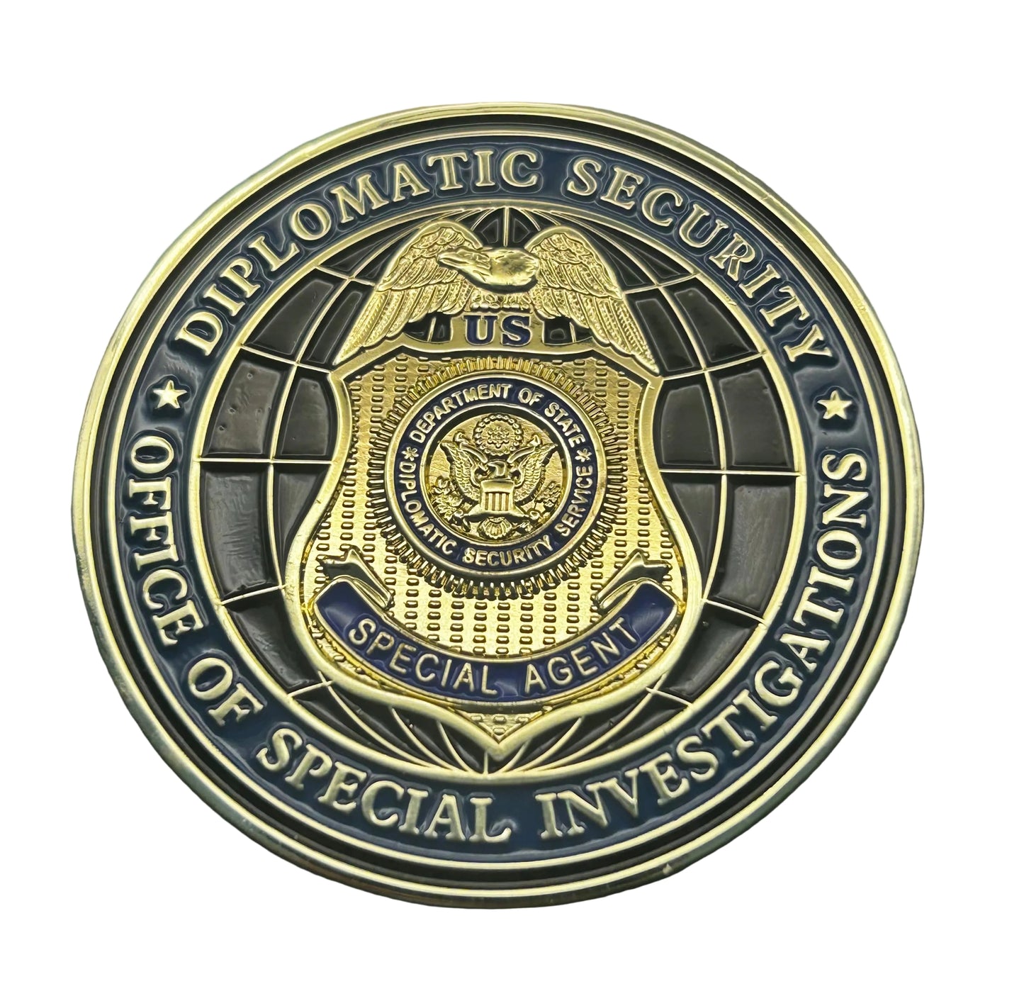 US Diplomatic Security Service – Office of Special Investigations – Special Agent Challenge Coin – RARE 2" Collector's Edition