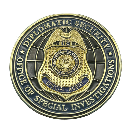 US Diplomatic Security Service – Office of Special Investigations – Special Agent Challenge Coin – RARE 2" Collector's Edition