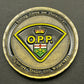 Ontario Provincial Police (OPP) – Highway Safety Division Challenge Coin – RARE 1.75" Antique Gold & Black