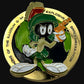 NYPD Firearms & Tactics Section – Marvin the Martian Challenge Coin – RARE 2" Die-Cut Gold