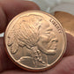Buffalo Indian Head Copper Round – Full Roll (20 Coins) | .999 Fine Copper | 1 AVDP oz | 40mm