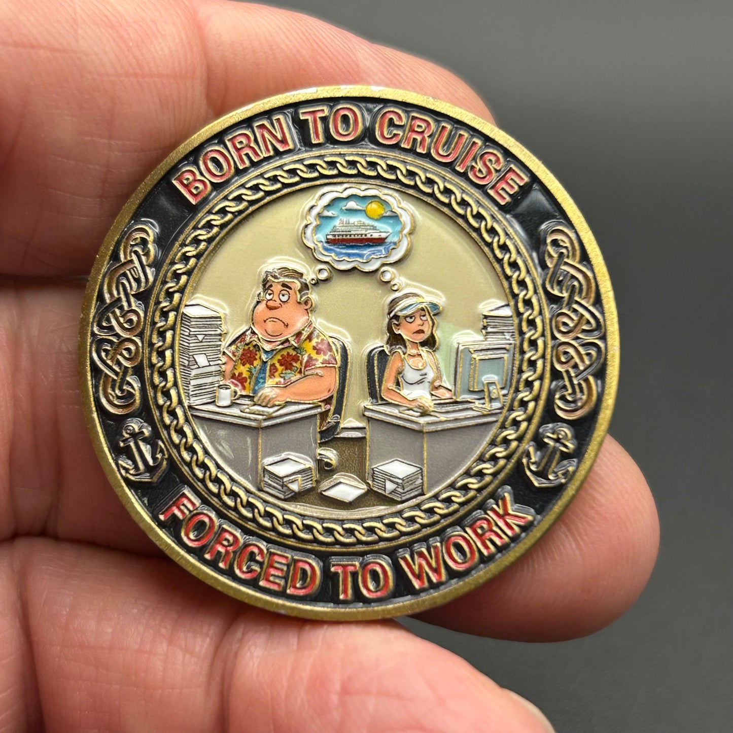 IN STOCK NOW! Life Is Short, Cruise Often - Challenge Coin (40mm)