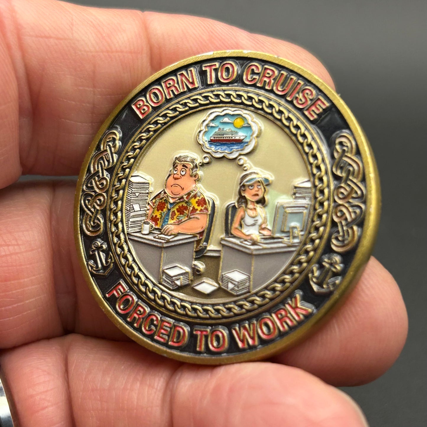 IN STOCK NOW! Life Is Short, Cruise Often - Challenge Coin (40mm)
