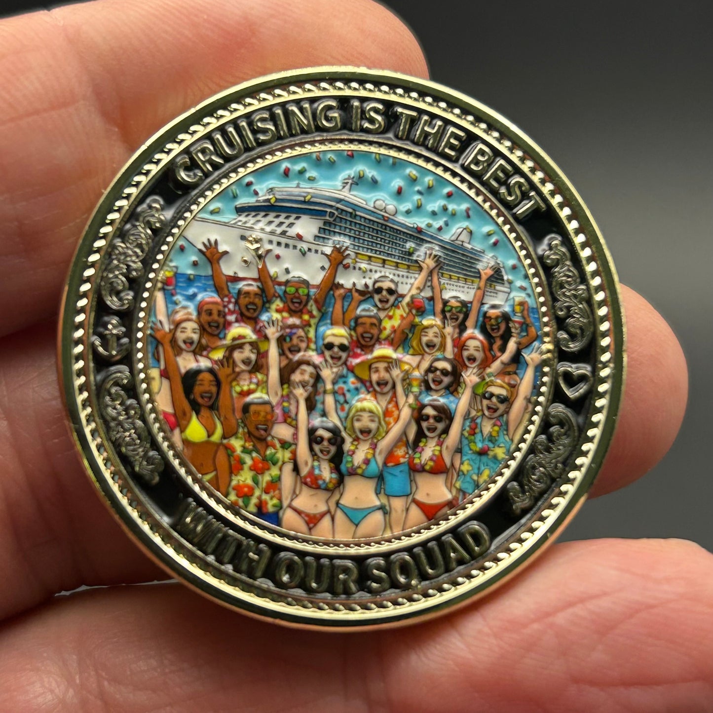 IN STOCK NOW! Cruising Is The Best With Our Squad Challenge Coin
