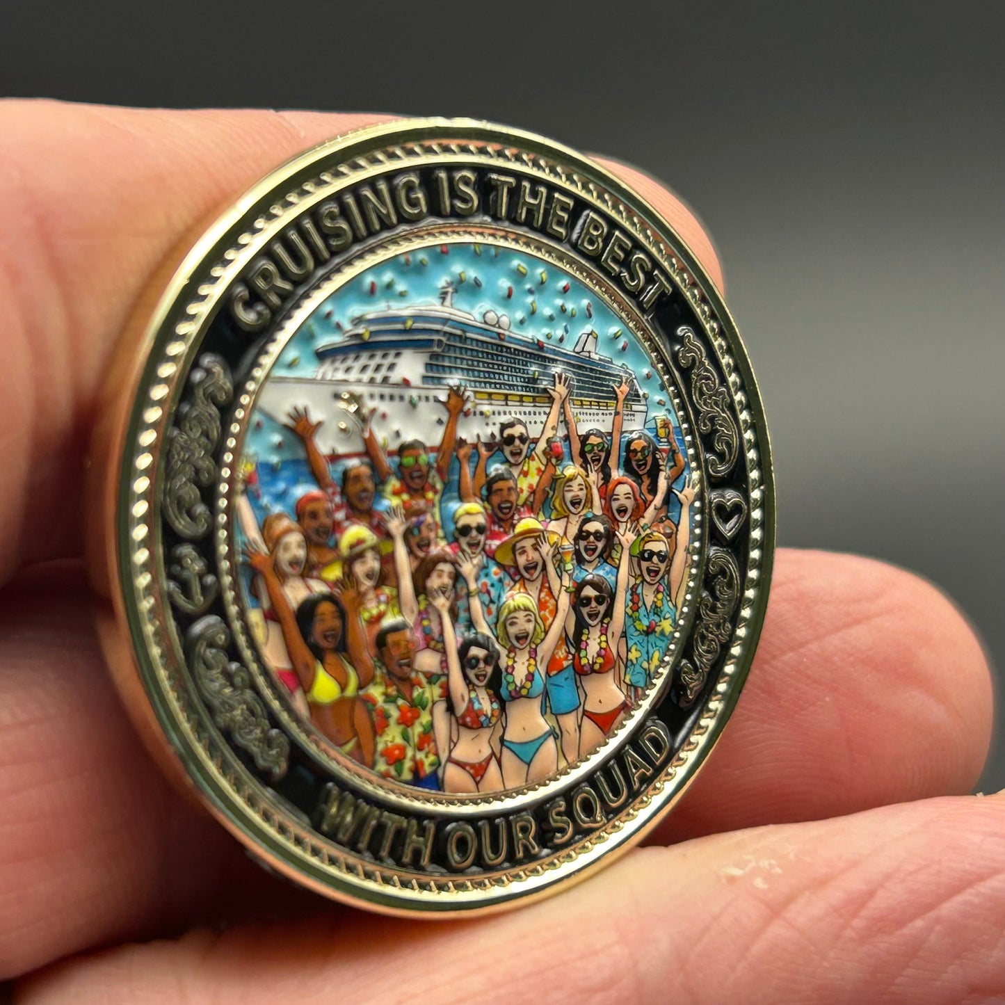 IN STOCK NOW! Cruising Is The Best With Our Squad Challenge Coin