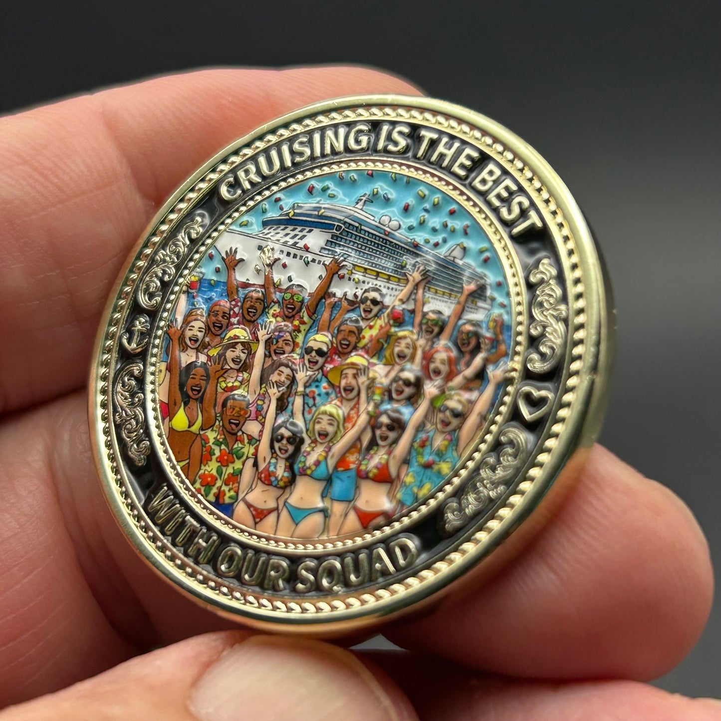 IN STOCK NOW! Cruising Is The Best With Our Squad Challenge Coin