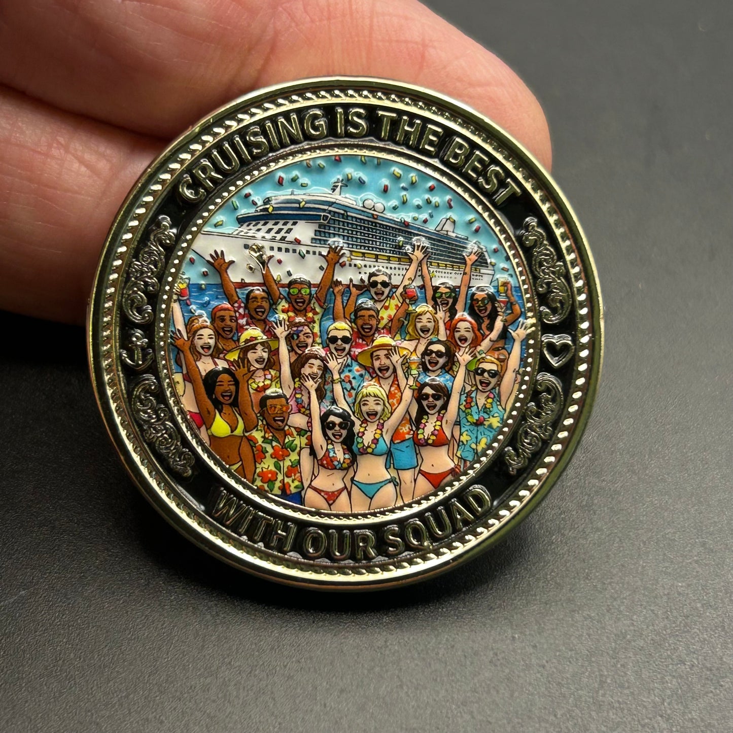 IN STOCK NOW! Cruising Is The Best With Our Squad Challenge Coin