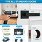 10 Pack Matte Black Door Handles Interior, Passage Door Knobs Closet Door Levers for Hallway, Heavy Duty Square Doorknob Non-Locking Handle sets for Left & Right Sided Doors