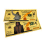 Michael Jackson 24k Gold Foil Banknotes 10 Packs-3 styles