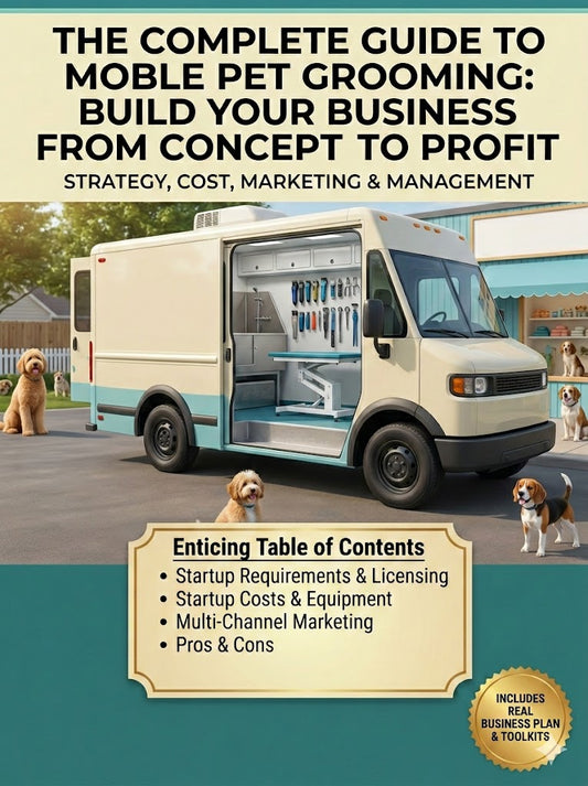 The Complete Guide to Mobile Pet Grooming: Build Your Business From Concept to Profit
