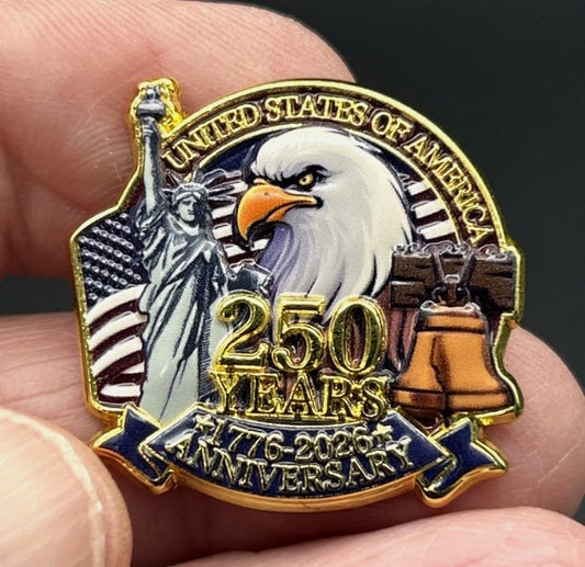25/50 PACK-USA 250th Anniversary Premium Grade Lapel/ Hat Pins