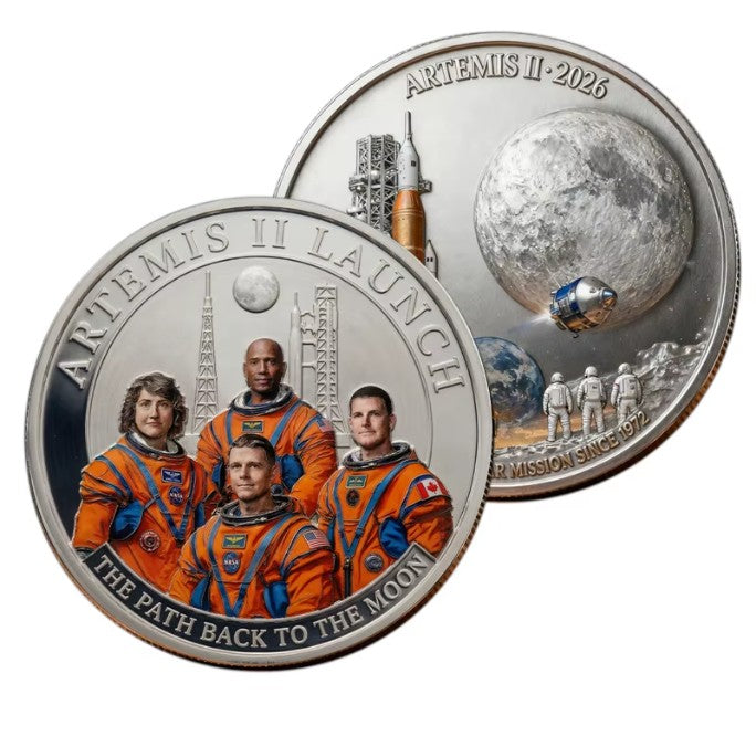 Artemis II Challenge Coin Collection – 5 Styles | Mix & Match | 30 pc Minimum