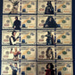 Star Wars Gold Foil Banknote Set – 10 Characters + Certificate of Authenticity