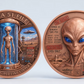 Area 51 File – EBE-750 Alien 1 Troy Oz .999 Fine Copper Round (40mm)(LATE SEPT 26 ARRIVAL)