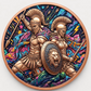 Spartan Warriors Greek Mythology Series – 1 oz .999 Fine Copper Round 40mm – Roll of 20 – Choose Your UV Color Design