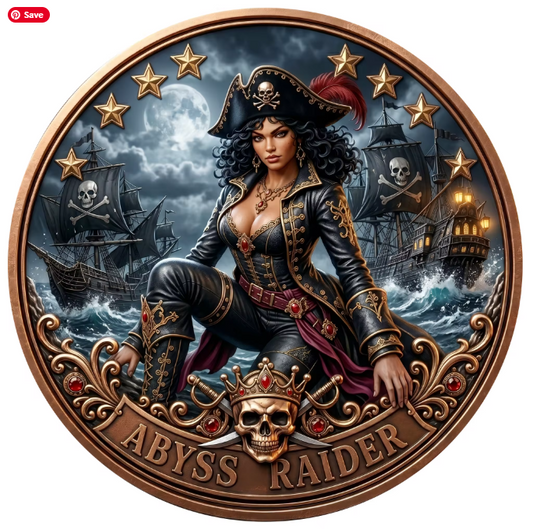 Abyss Raider – 1 Troy Oz .999 Copper Round (Roll of 20)