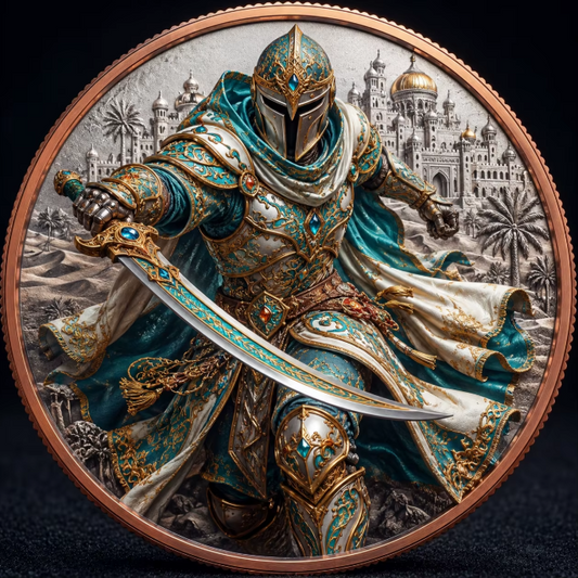 Desert Sultan 1 Troy Oz .999 Copper Round – Obverse
