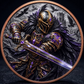 Raven Knight 1 Troy Oz .999 Copper Round – Obverse