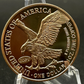 Bank Heist Liberty - Imprinted Front 3D Eagle Rear 1 oz Copper Round