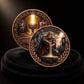 1 oz .999 Copper Round Arthur Legend of the King and Holy Grail – Both sides on velvet display