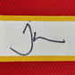 Framed Autographed/Signed Tyreek Hill 35x39 Kansas City Red Football Jersey JSA COA