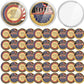 50 Pcs Military Veteran Challenge Coin Double Sided Engraving Honoring All Who Served Military Appreciation Gift Coin for Veterans Collectors