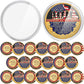 20 Pcs Military Veteran Challenge Coin Double Sided Engraving Honoring All Who Served Military Appreciation Gift Coin for Veterans Collectors