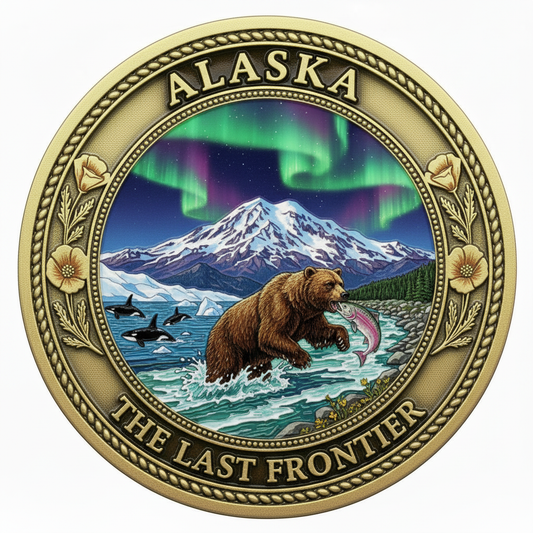 Alaska — The Last Frontier Challenge Coin