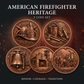American Firefighter Heritage 5 Coin Set cover