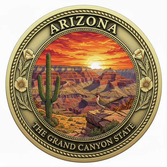 Arizona — The Grand Canyon State Challenge Coin