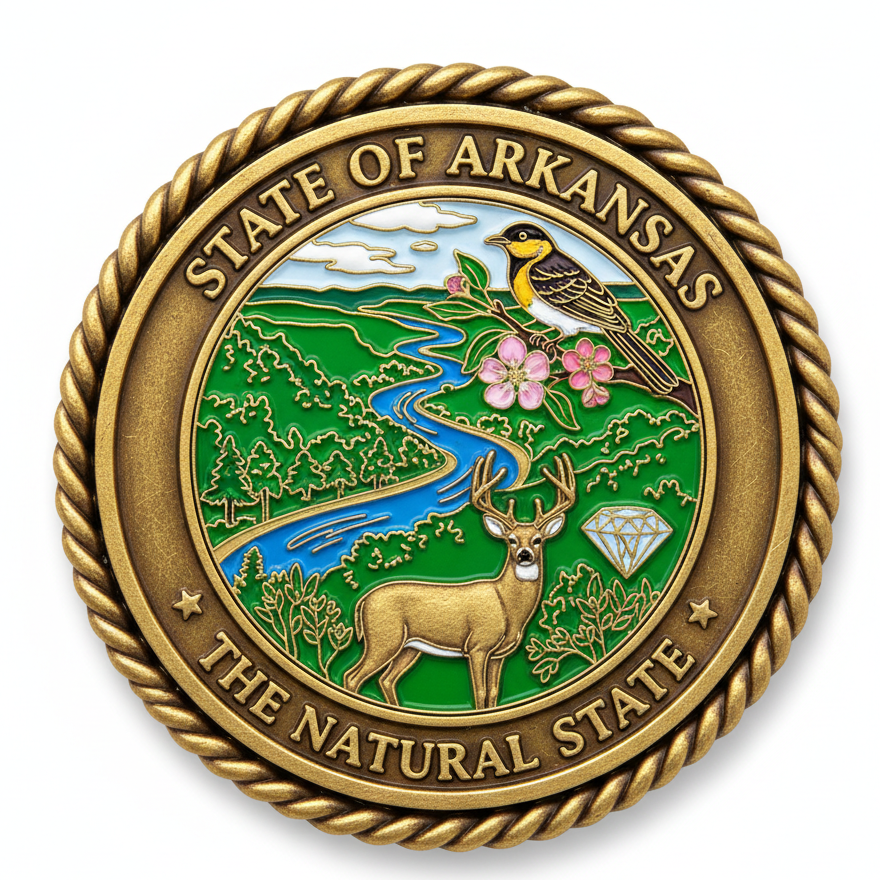 Arkansas State Challenge Coin - Fresh Start