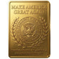 President Trump (45/47) 3D Gold Trading Card