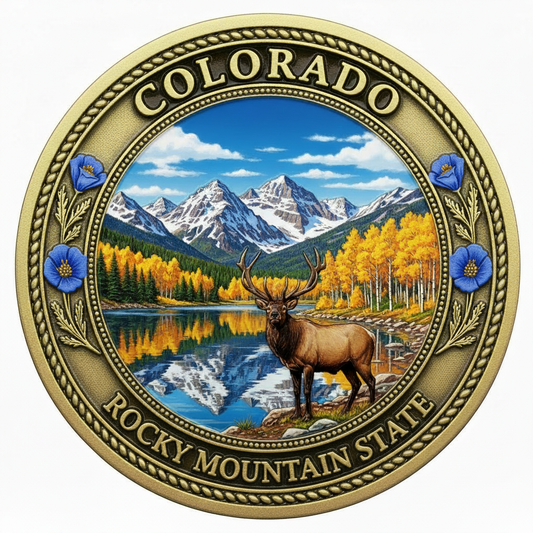 Colorado Rocky Mountain State Challenge Coin