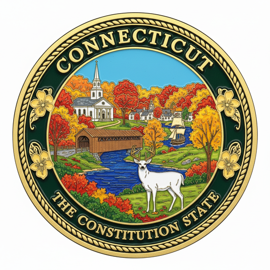 Connecticut — The Constitution State Challenge Coin