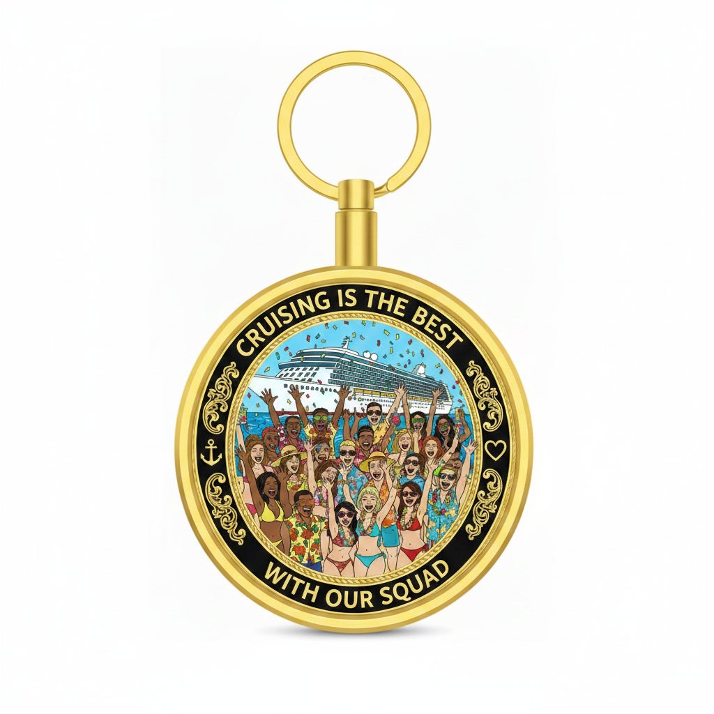 Cruising Is The Best With Our Squad Coin in Keychain