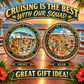 Personalized Cruise Squad Challenge Coins with Labeled Cases – 10 Pack