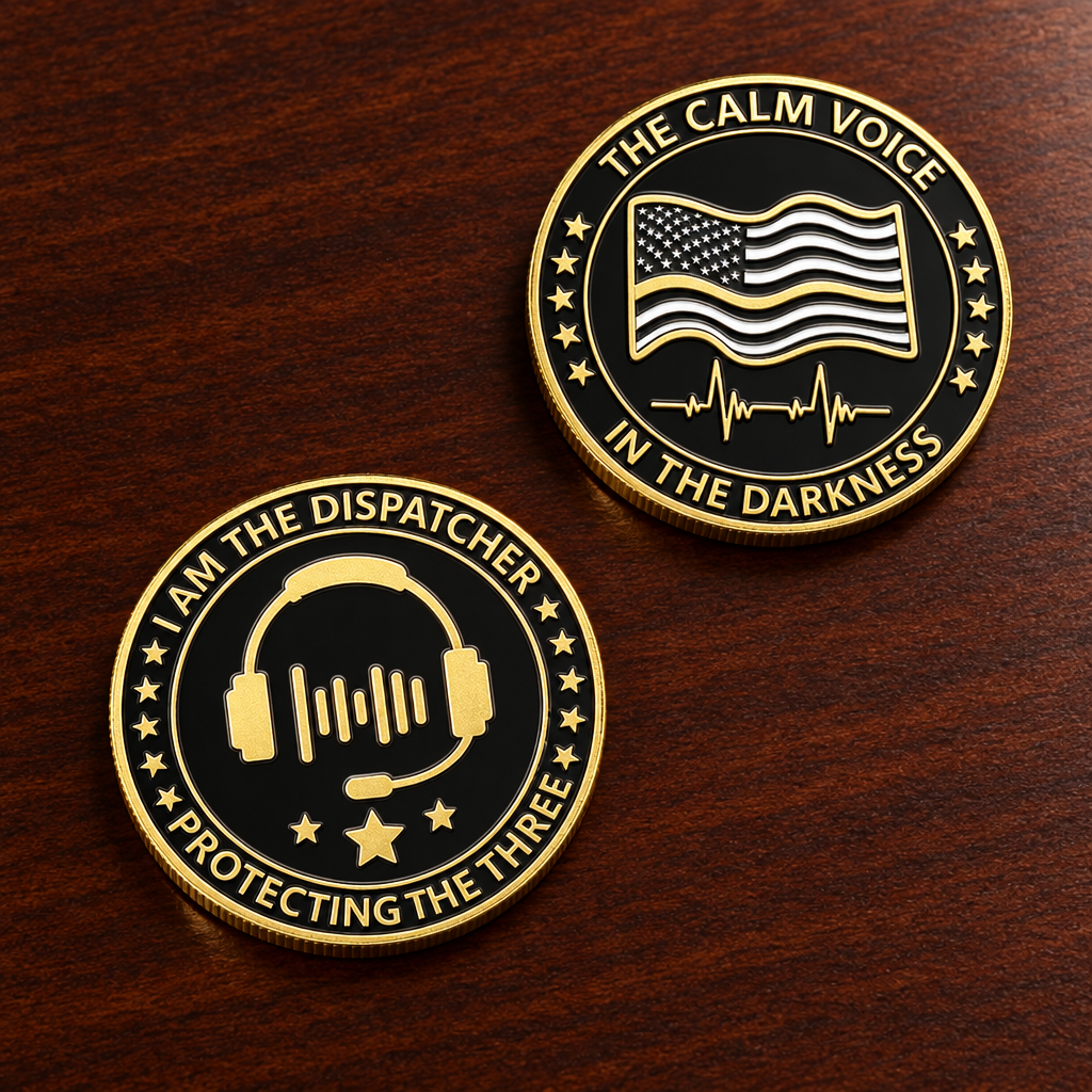 911 Dispatcher Challenge Coins – 10 Pack – 1.75″