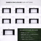 SimBox Golf Simulator Enclosure - 7 sizes, Pro + Impact Screen and Frame INCLUDES FREE SIDE BARRIERS