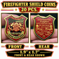 Firefighter Challenge Coin — Courage, Rescue, Honor 10/20 PACKS