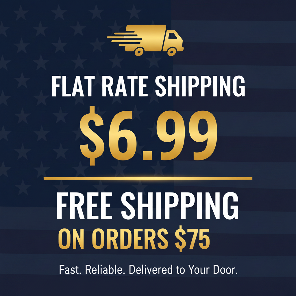 Flat Rate Shipping - Free on $75+