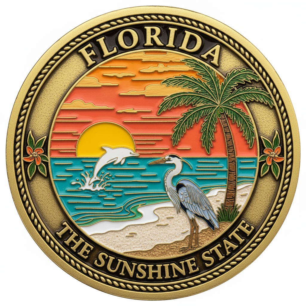 Florida — The Sunshine State Challenge Coin