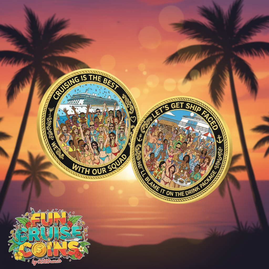 Fun Cruise Coins - Both Sides Cover with Logo