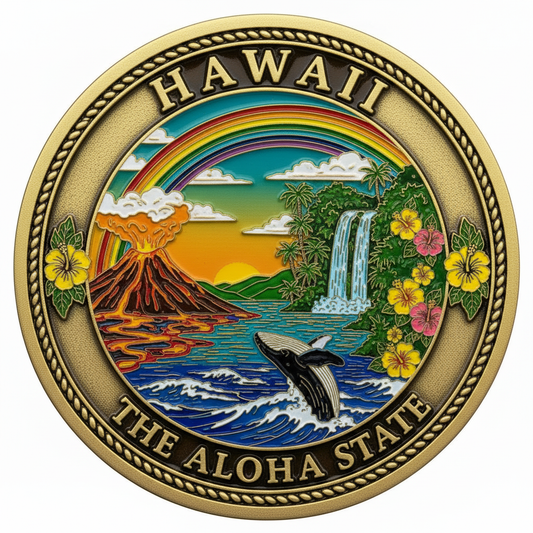 Hawaii — The Aloha State Challenge Coin