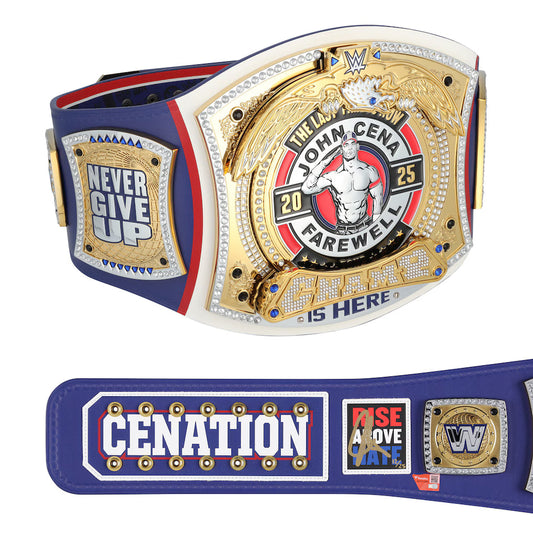 John Cena WWE Autographed Farewell Tour 2025 SummerSlam Replica Title Belt - Limited Edition of 25