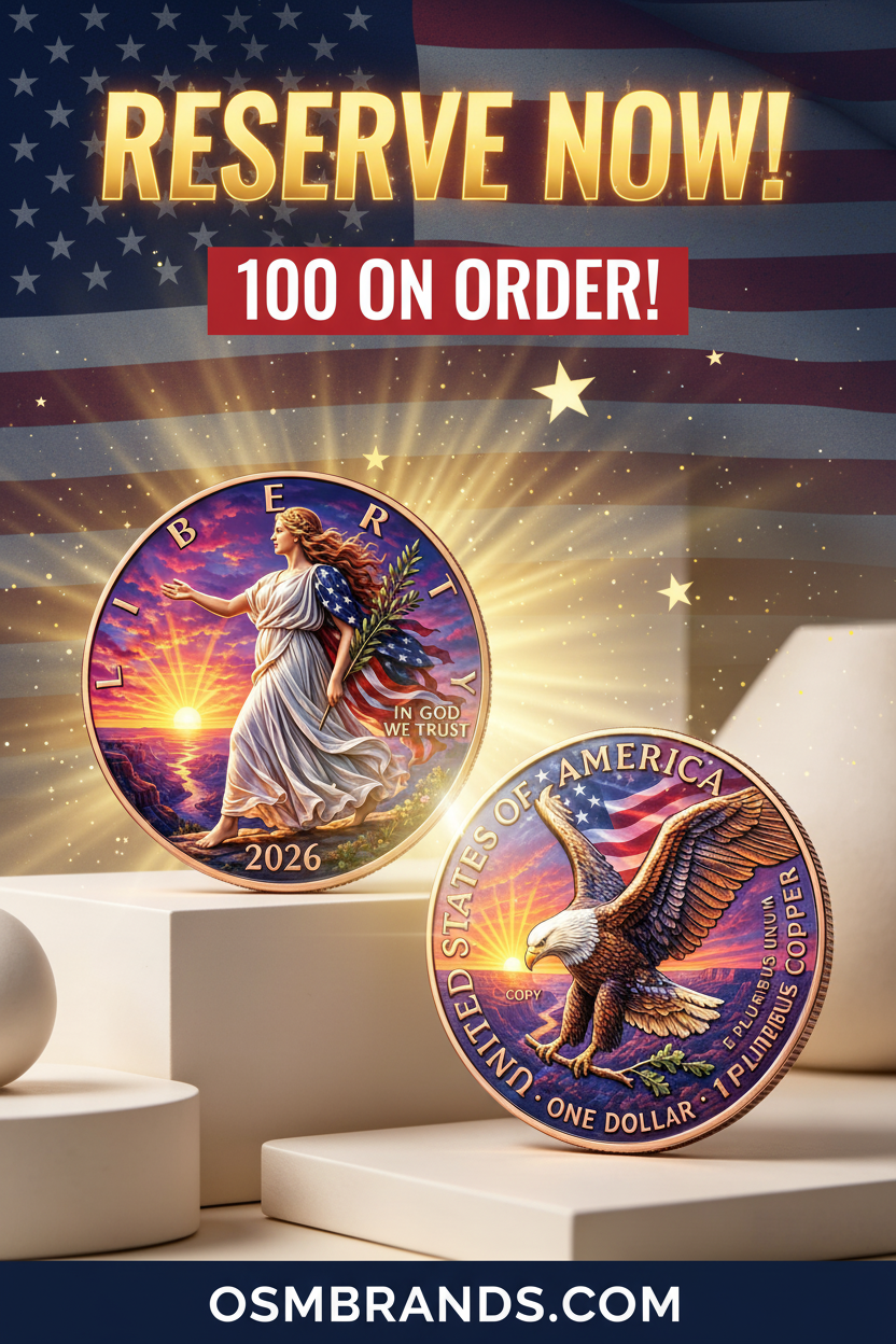 Liberty Walking Copper Coin – Instagram Reel Cover